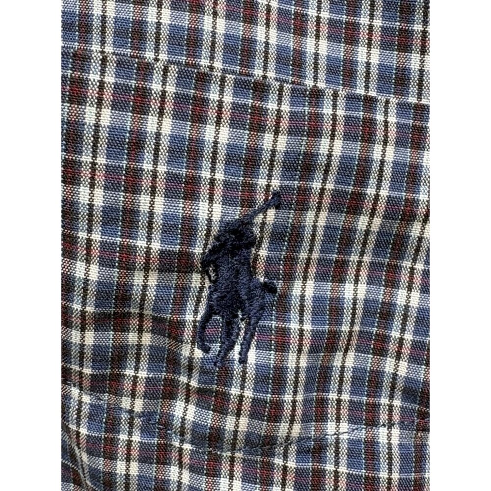 Ralph Lauren Men's Large Shirt 100% Cotton Long Sleeve Blair Button Plaid GUC - Picture 2 of 14